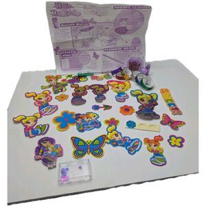 Lisa Frank Diva Delights Vintage Collectible Stationary Die Cuts Stationary Lot